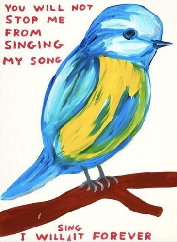 You Will Not Stop Me From Singing My Song by David Shrigley, Print for Sale on Singulart