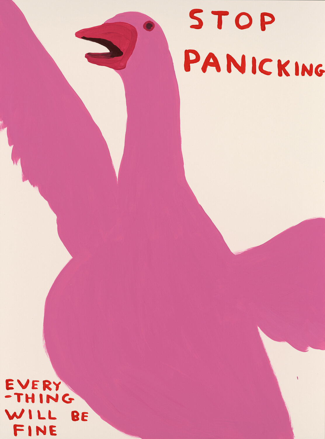 Stop Panicking David Shrigley Afdruk te koop