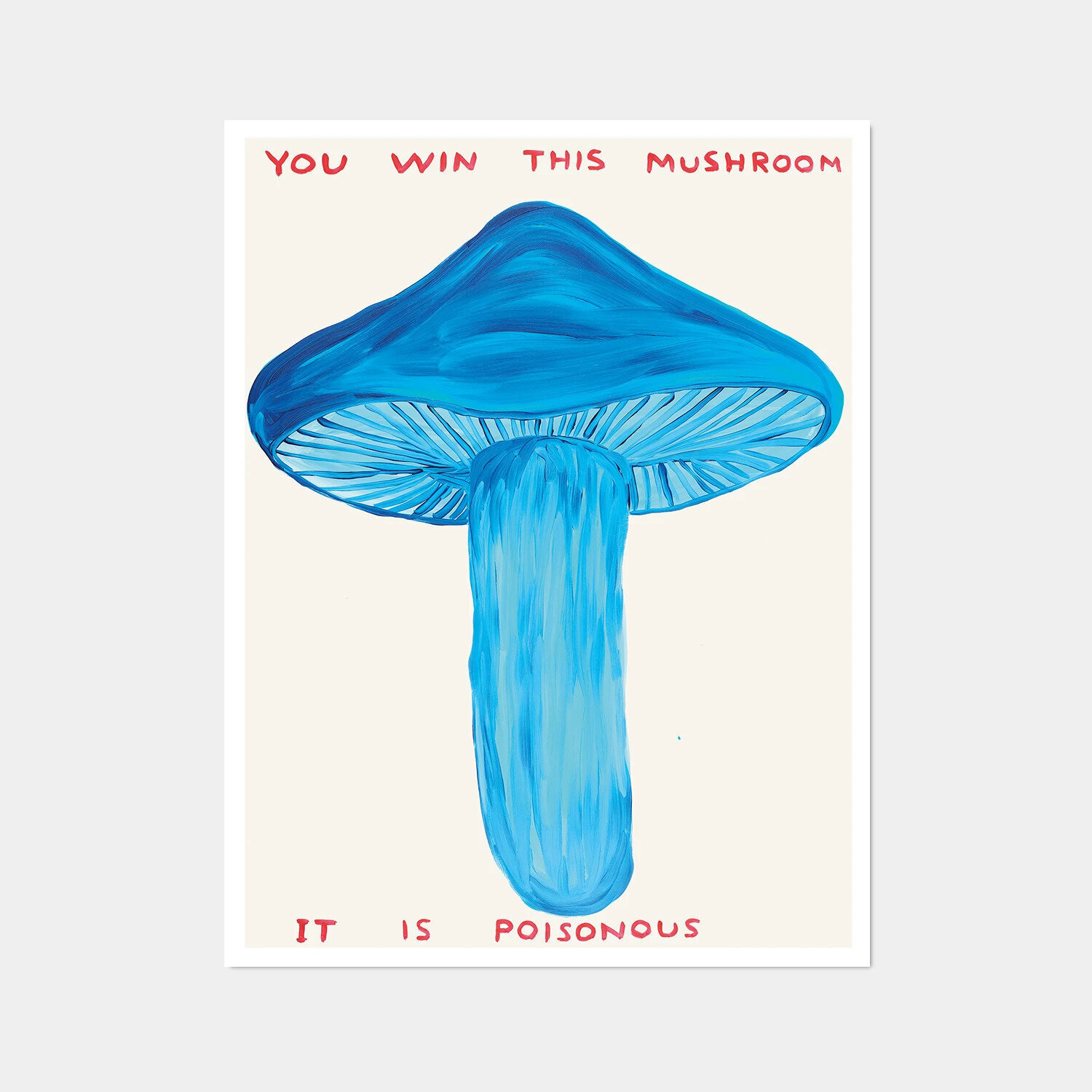 5 posters from Vegetable Series, A complete set of five offset lithographs in colors David Shrigley Druck zu verkaufen