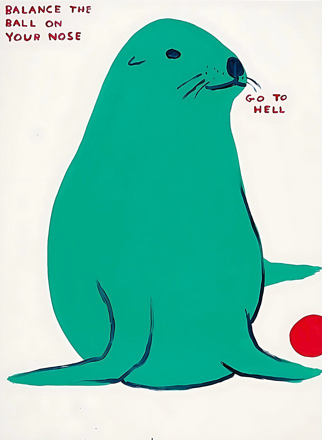 Balance the Ball on your Nose David Shrigley Afdruk te koop