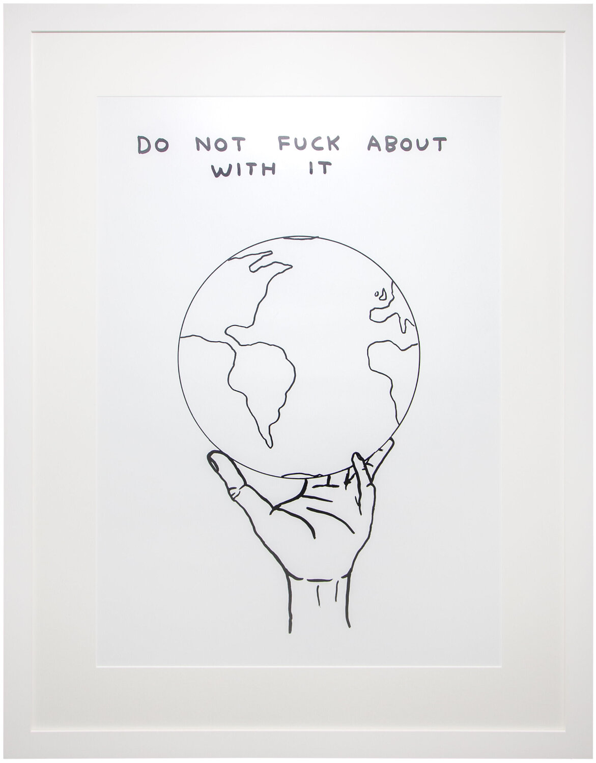 Do Not Fuck about With it David Shrigley Stampa in vendita