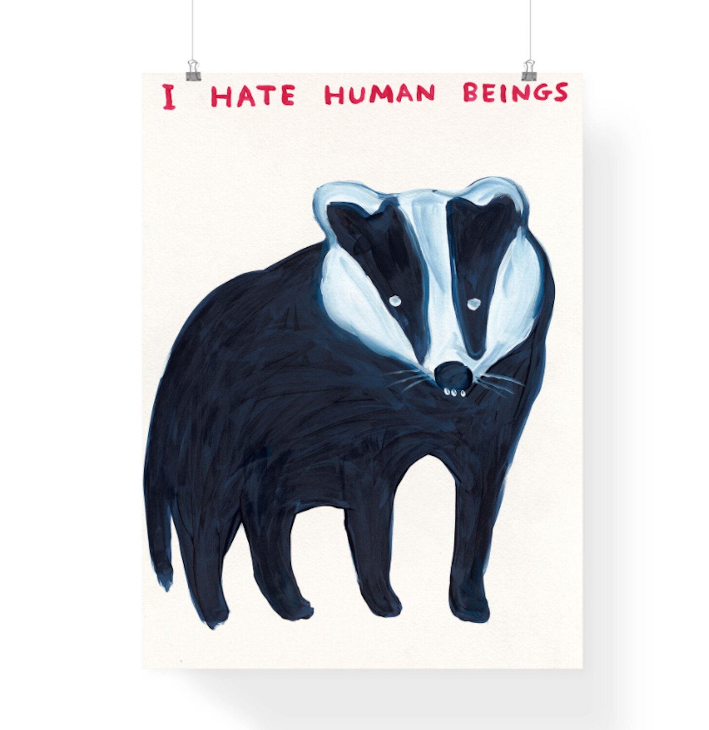 I Hate Human Beings David Shrigley Stampa in vendita