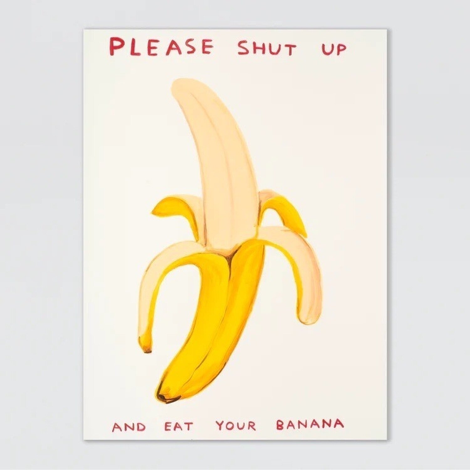 Please Shut Up David Shrigley Stampa in vendita