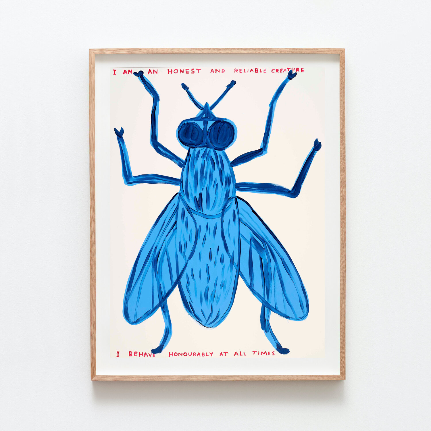 Untitled (I am an honest and reliable creature) David Shrigley Werk auf Papier zu verkaufen