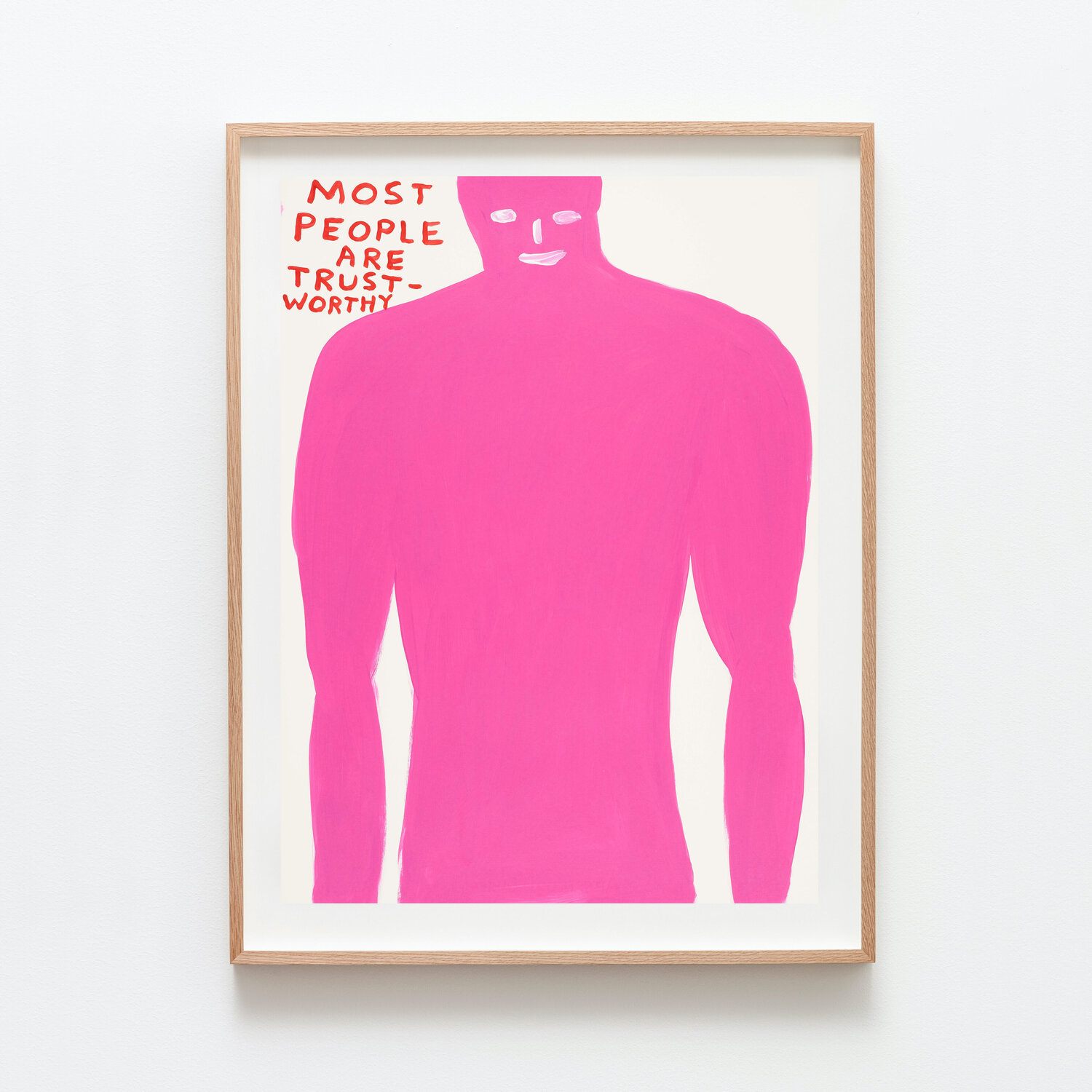 Untitled (Most people are trustworthy) David Shrigley Werk auf Papier zu verkaufen