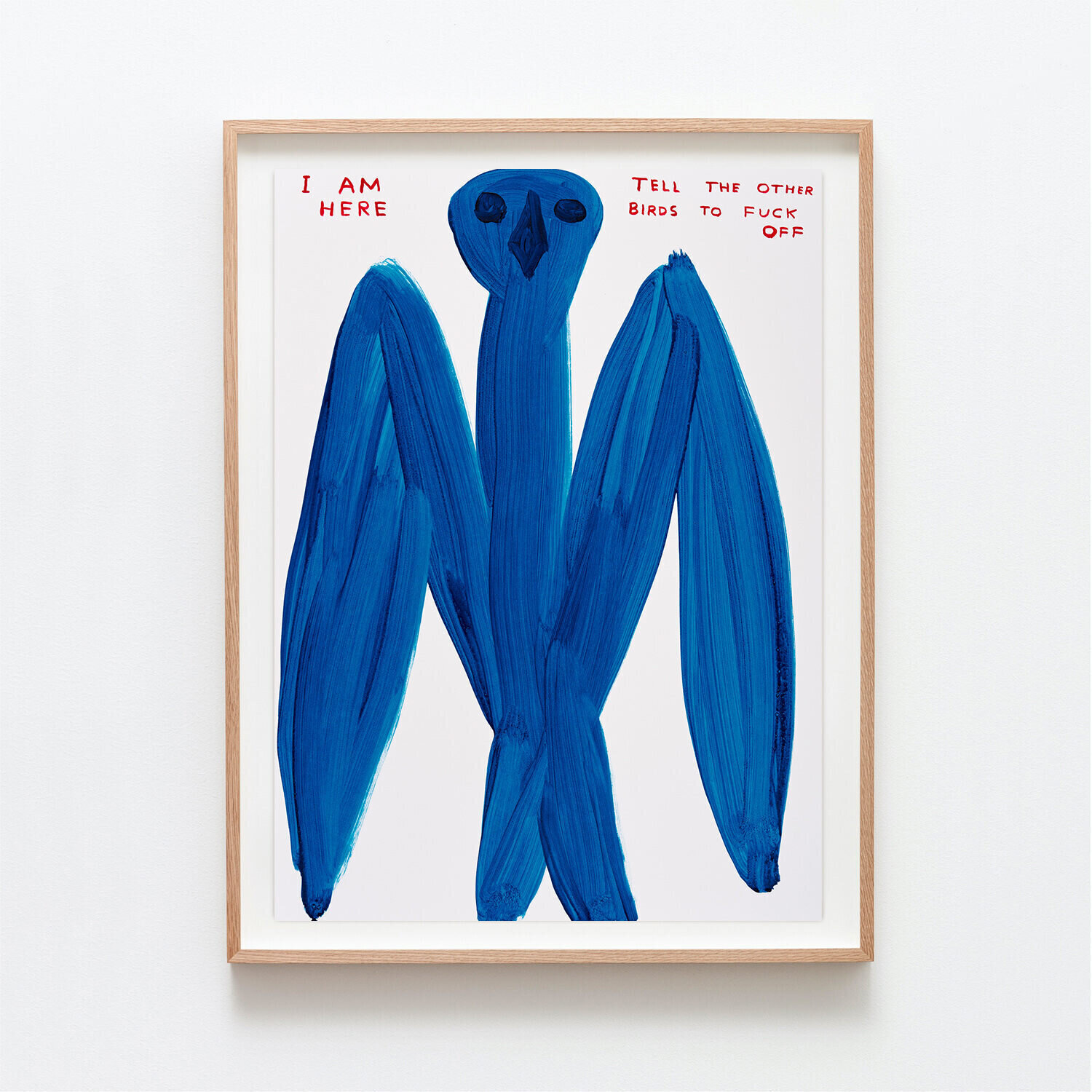 Untitled (I am here) David Shrigley Opera su carta in vendita
