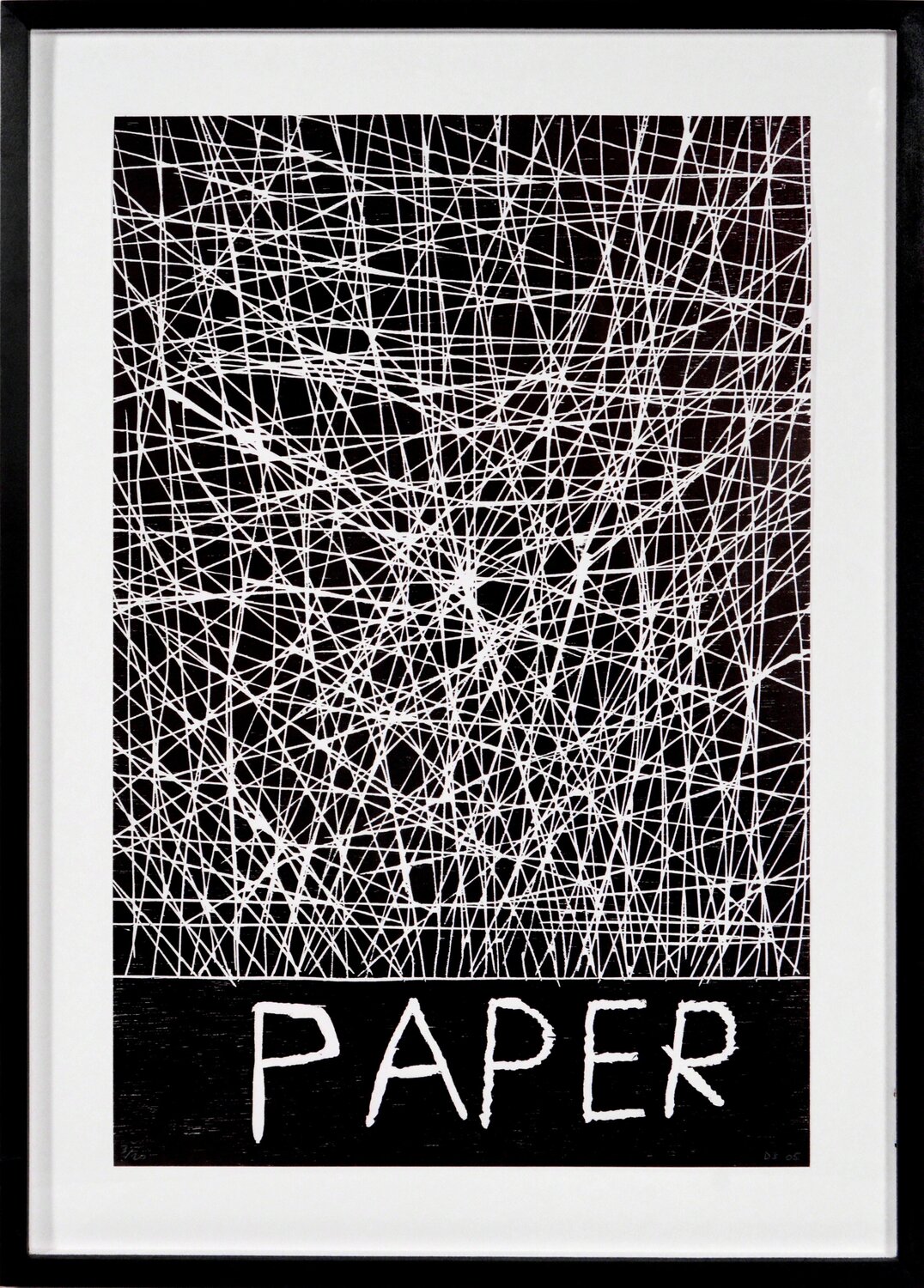 David Shrigley, Paper, Woodcut, 2005 David Shrigley Druck zu verkaufen