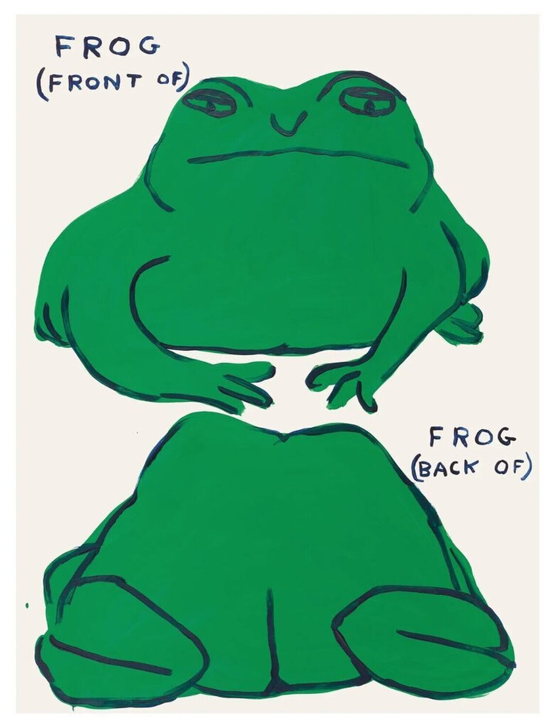Frog (Front Of), Frog (Back Of) David Shrigley Stampa in vendita