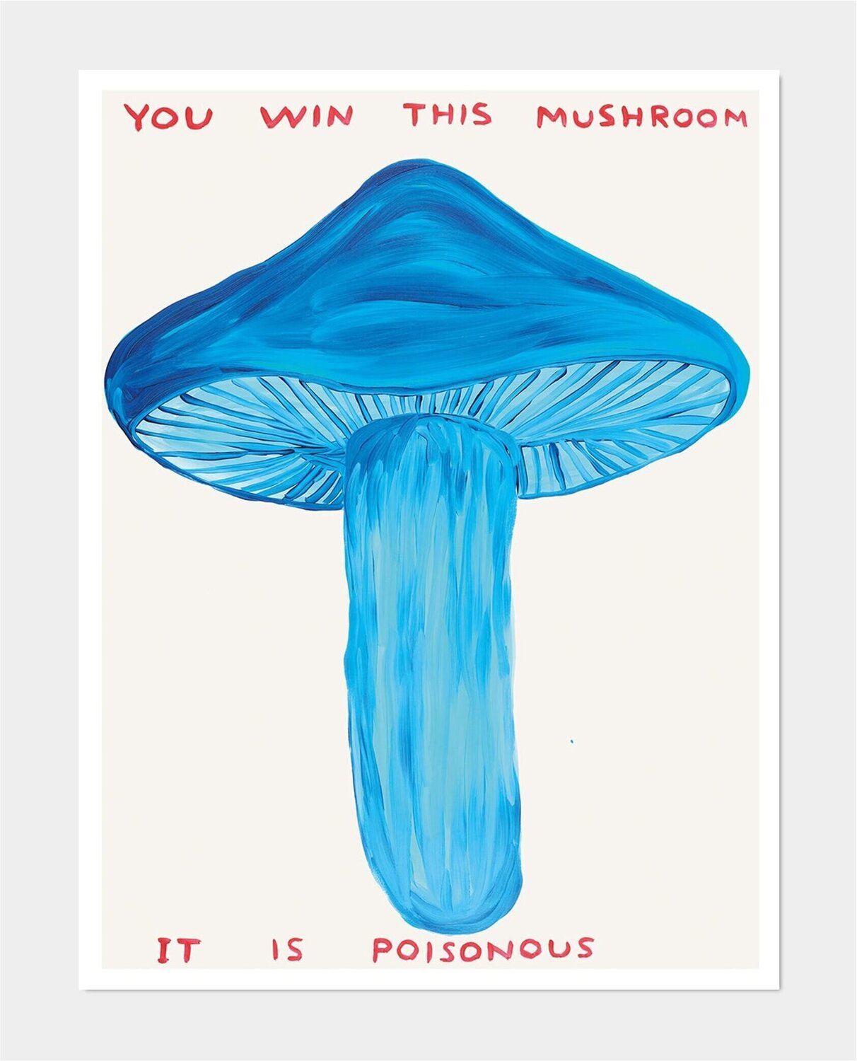 You Win This Mushroom David Shrigley Stampa in vendita