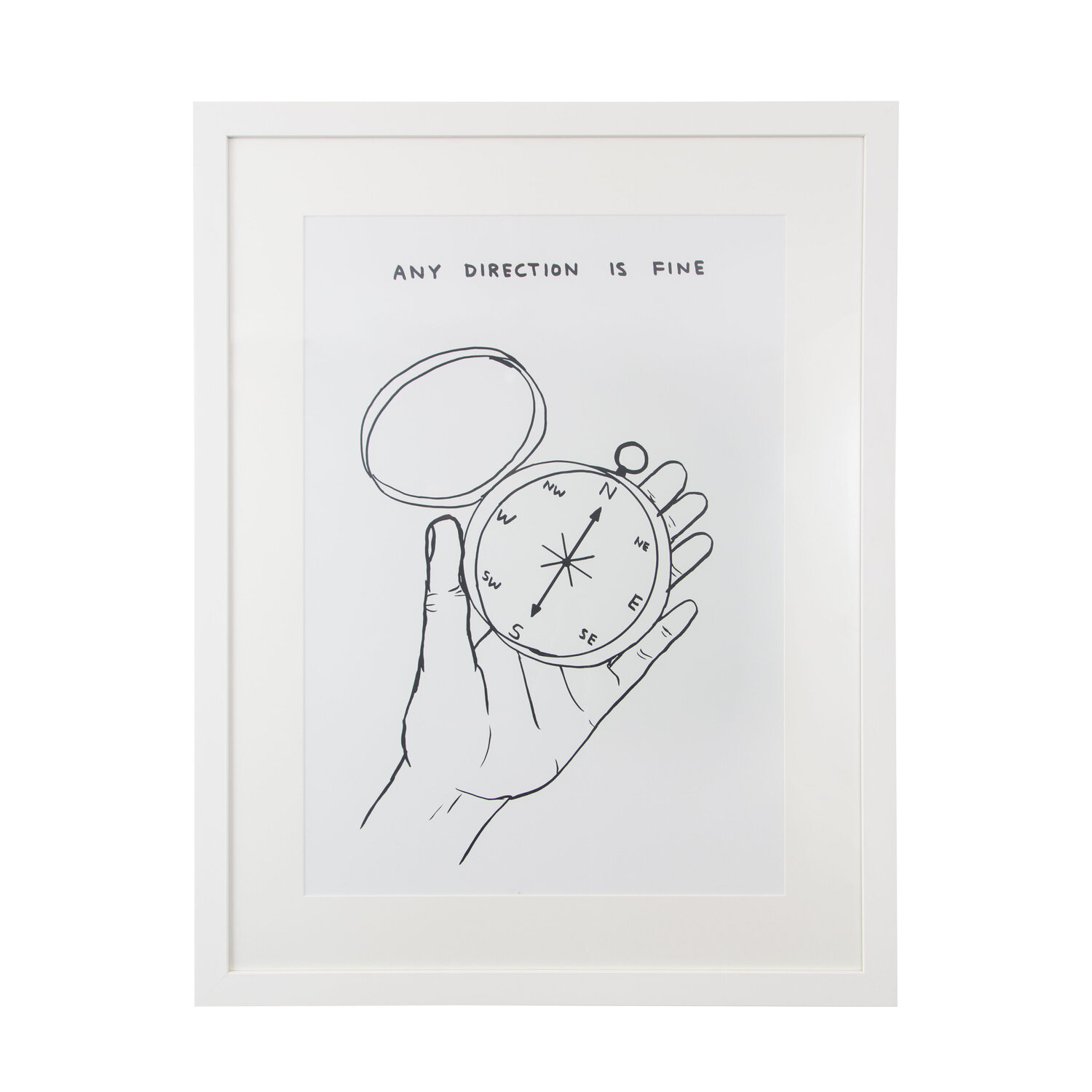 Any Direction Is Fine David Shrigley Afdruk te koop