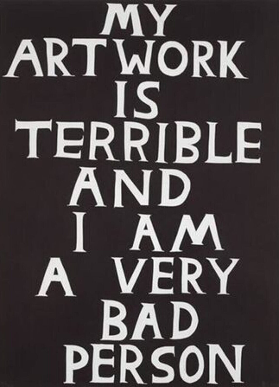 My Artwork Is Terrible David Shrigley Afdruk te koop