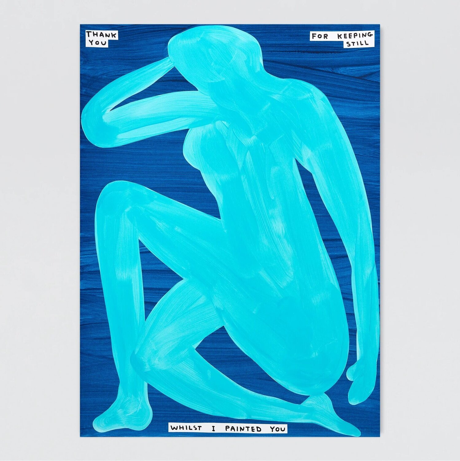 Thank You For Keeping Still David Shrigley Stampa in vendita