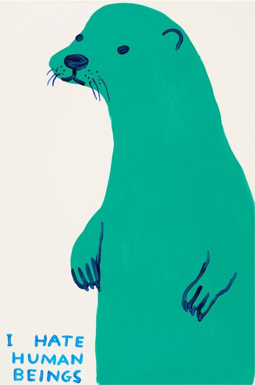 Untitled ( I Hate Human Beings) Otter David Shrigley Druck zu verkaufen