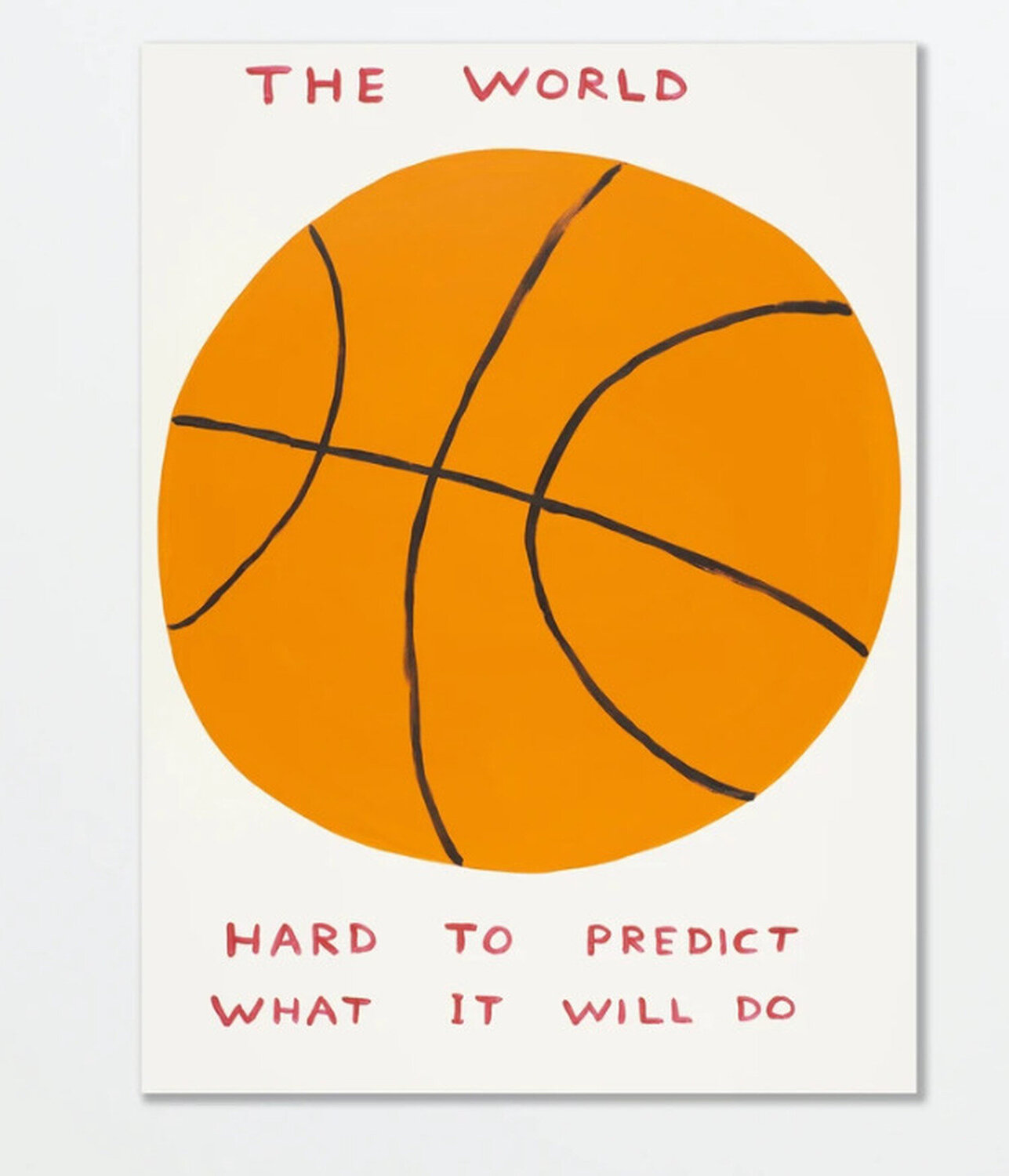 The World (2020) David Shrigley Stampa in vendita