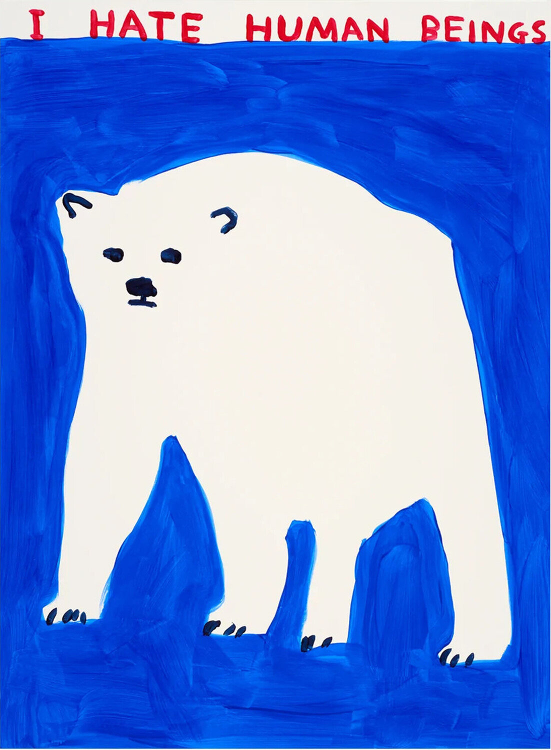 I Hate Humans, Polar Bear David Shrigley Druck zu verkaufen