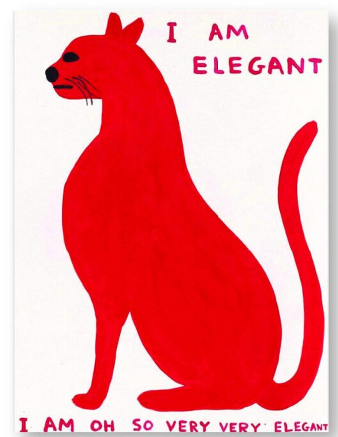 I AM ELEGANT I AM OH SO VERY VERY ELEGANT David Shrigley Druck zu verkaufen