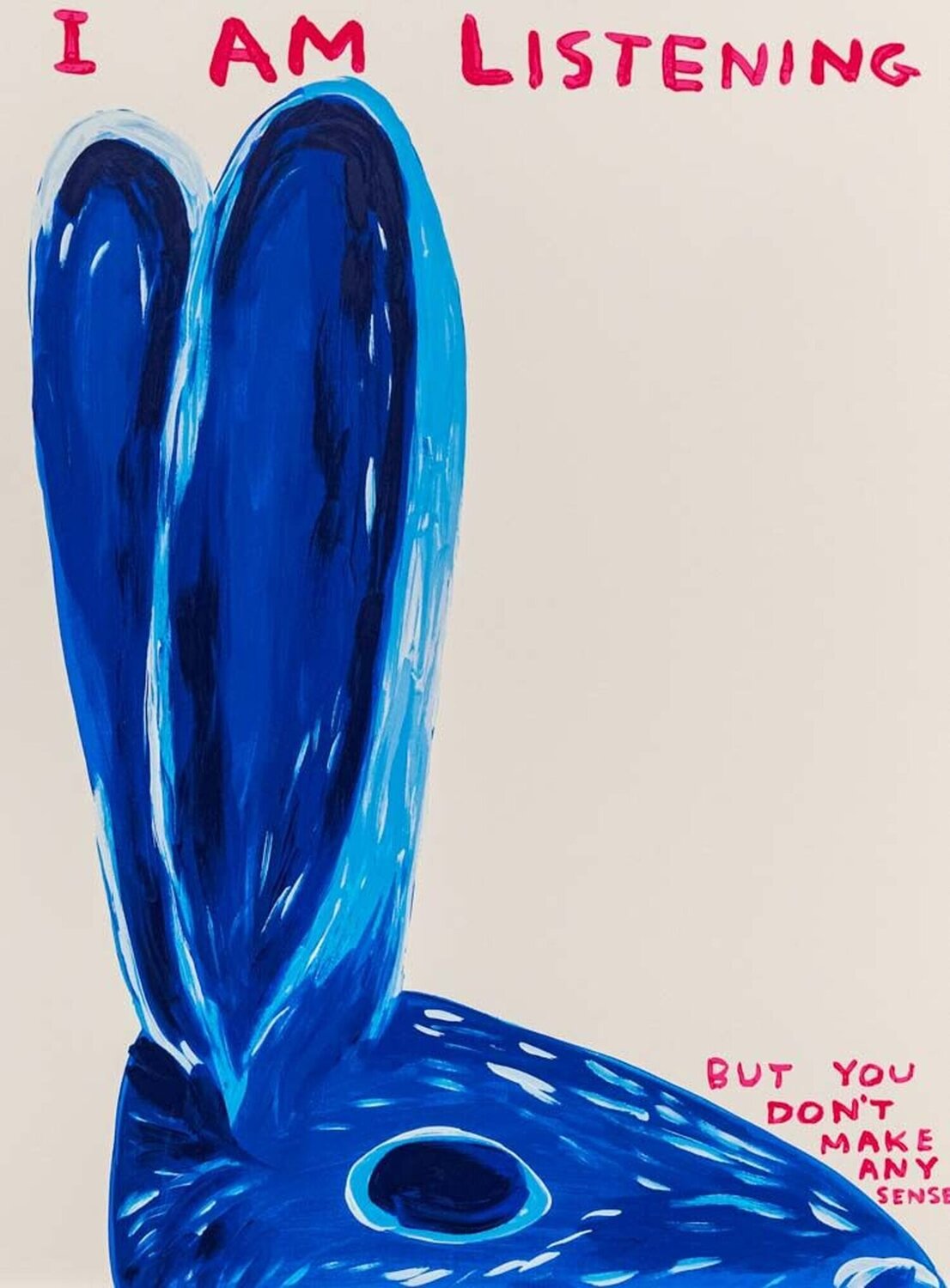 Untitled (I Am Listening) David Shrigley Druck zu verkaufen