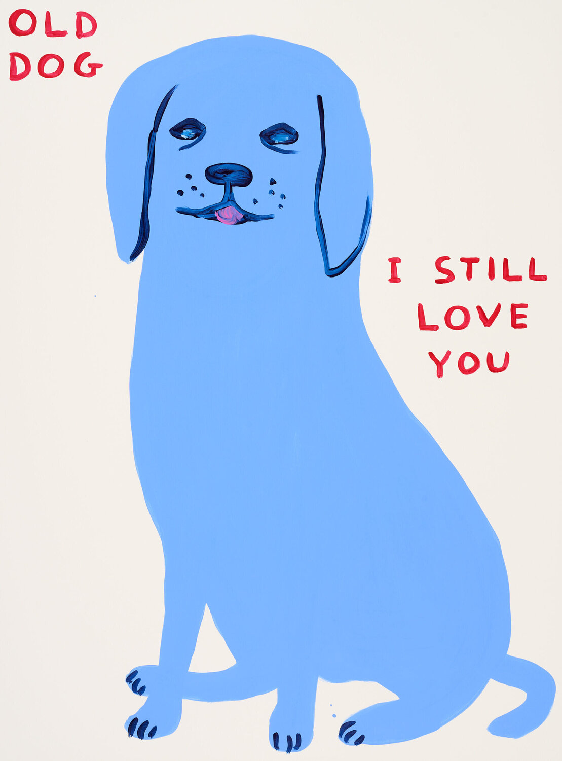 Untitled (Old Dog) David Shrigley Druck zu verkaufen