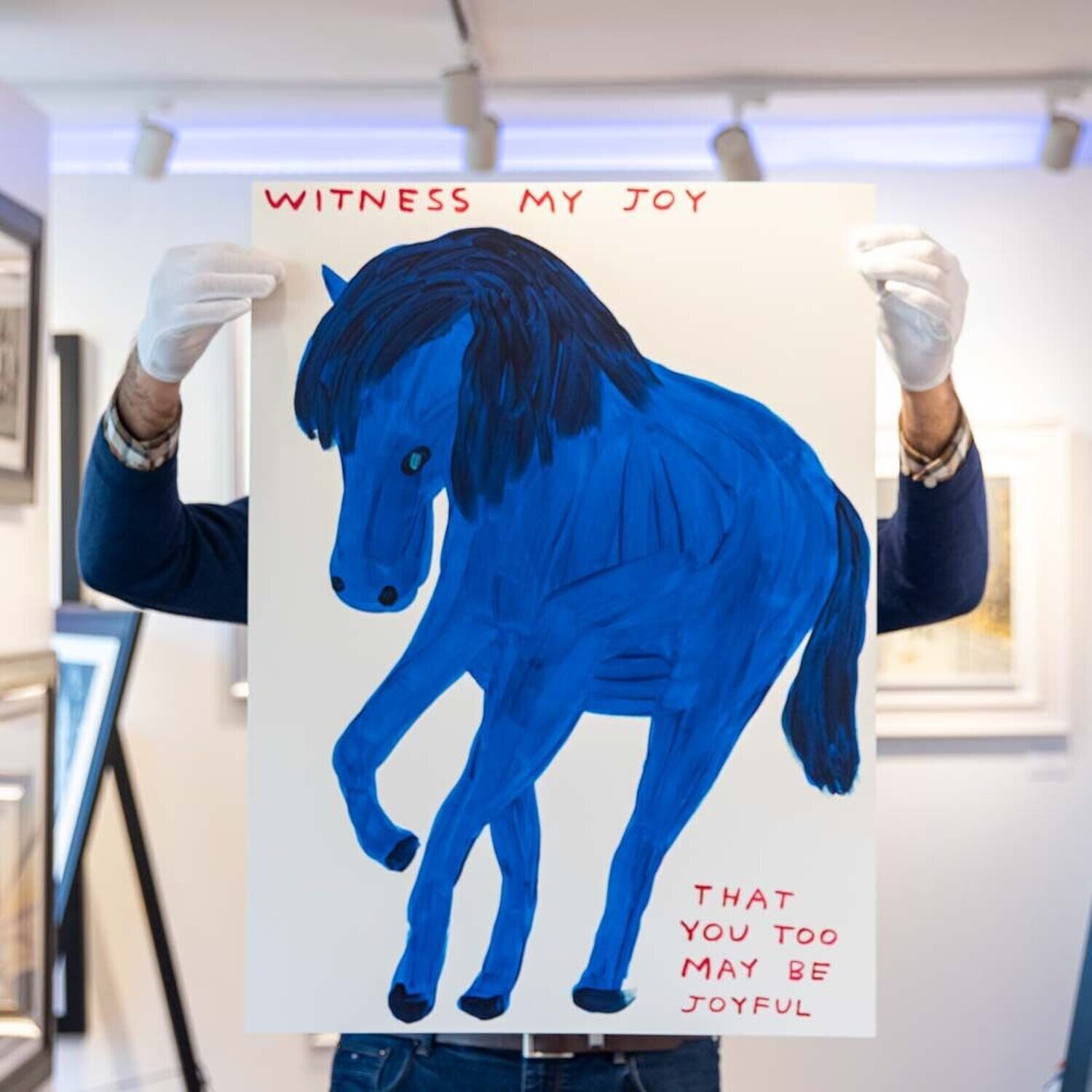 Witness My Joy David Shrigley Stampa in vendita