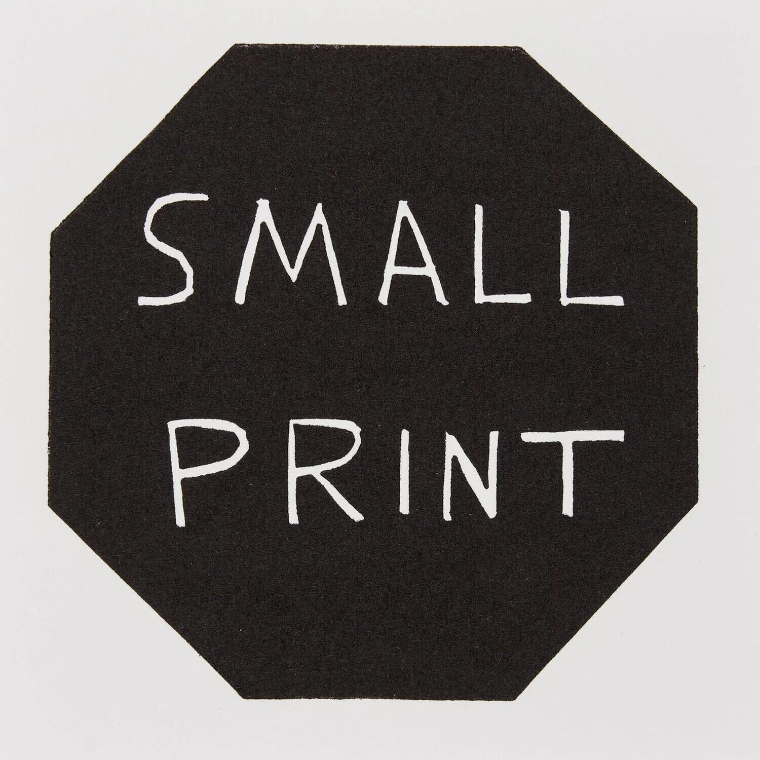 SMALL PRINT David Shrigley Stampa in vendita