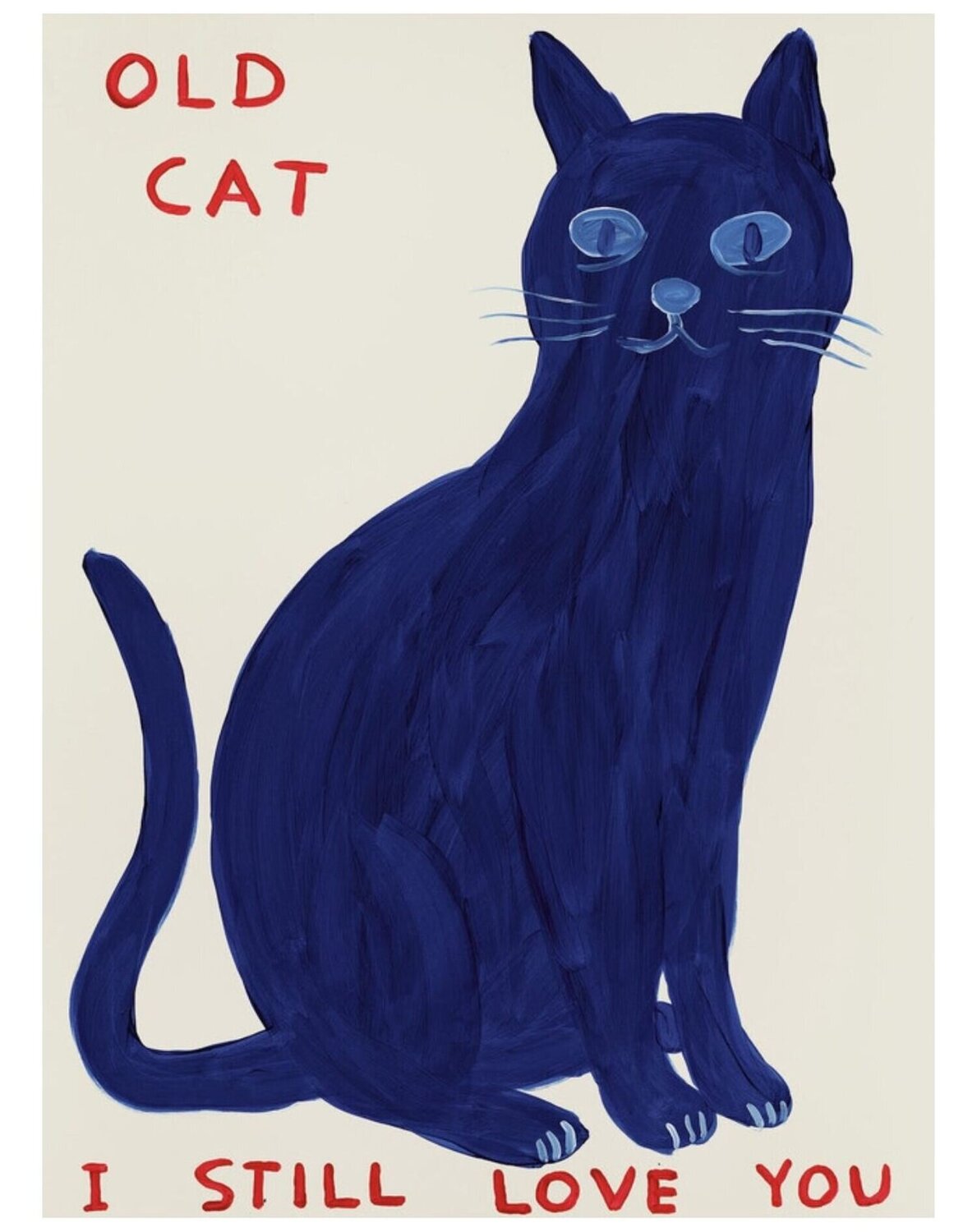 Old Cat David Shrigley Impresión en venta