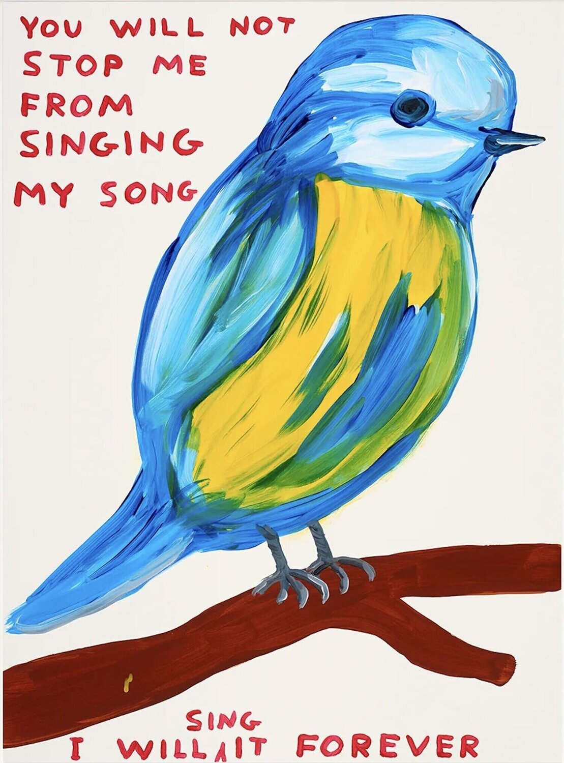 you will not stop me from singing my song David Shrigley Druck zu verkaufen