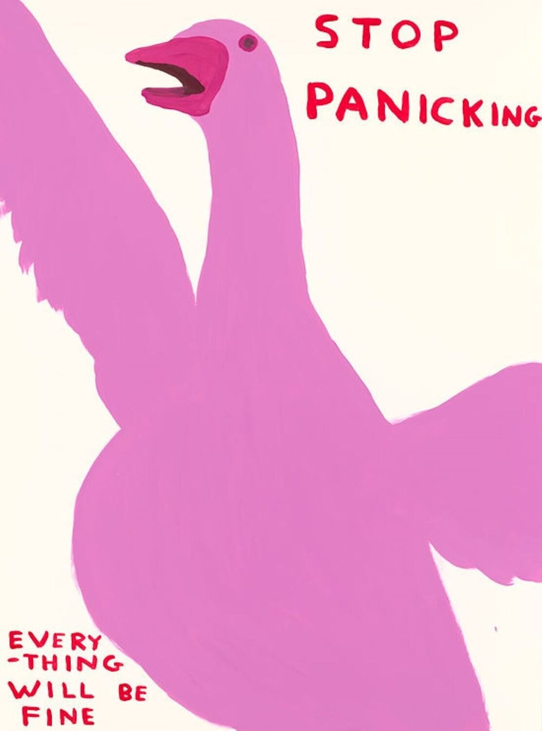 David Shrigley Stop Panicking David Shrigley Stampa in vendita