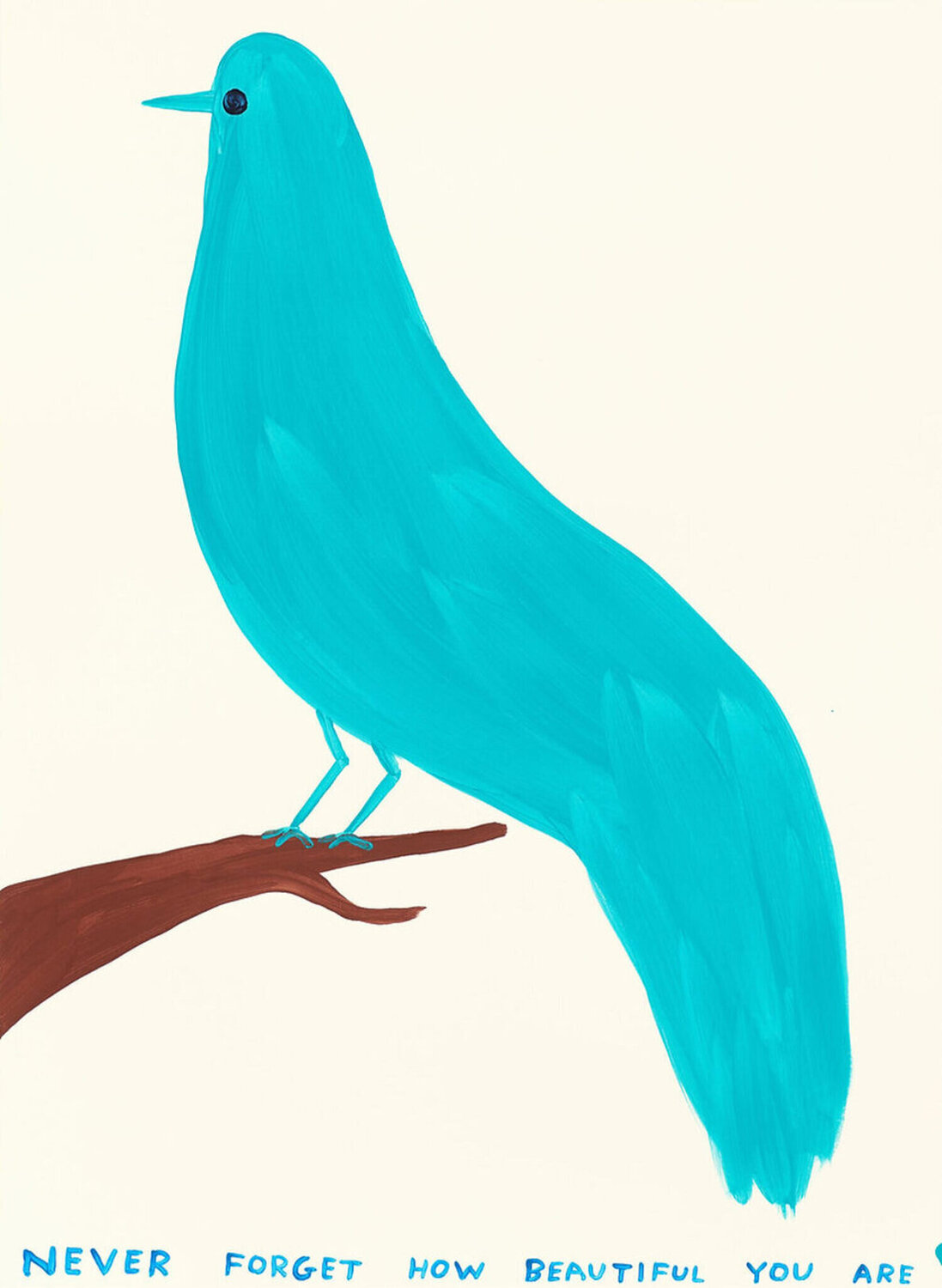David Shrigley Never Forget How Beautiful You Are David Shrigley Dipinto originale in vendita
