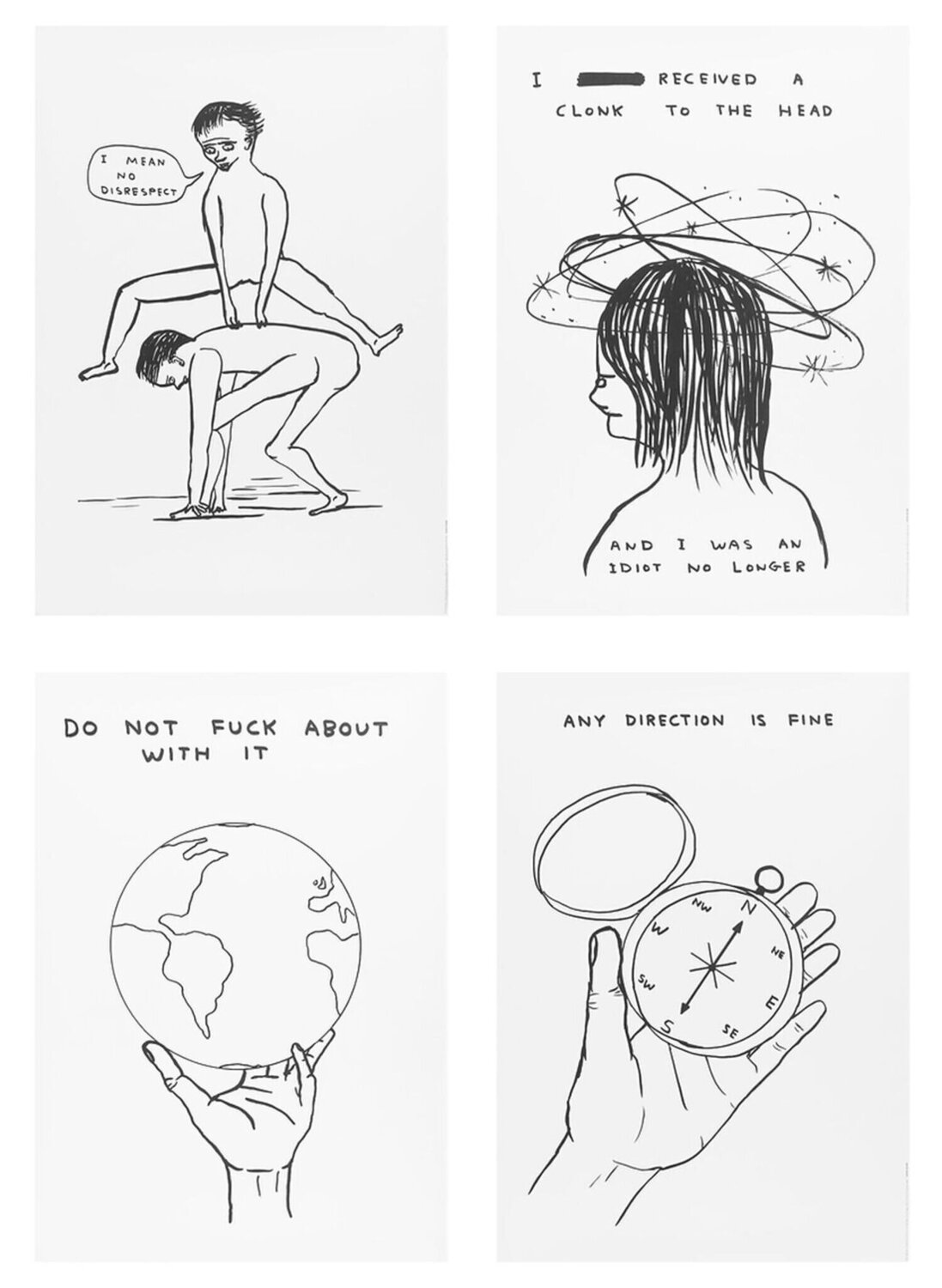 David Shrigley Full Set of Human Behaviour David Shrigley Stampa in vendita