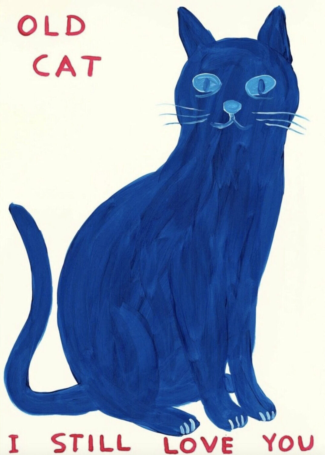 Old Cat I Still Love You David Shrigley Druck zu verkaufen