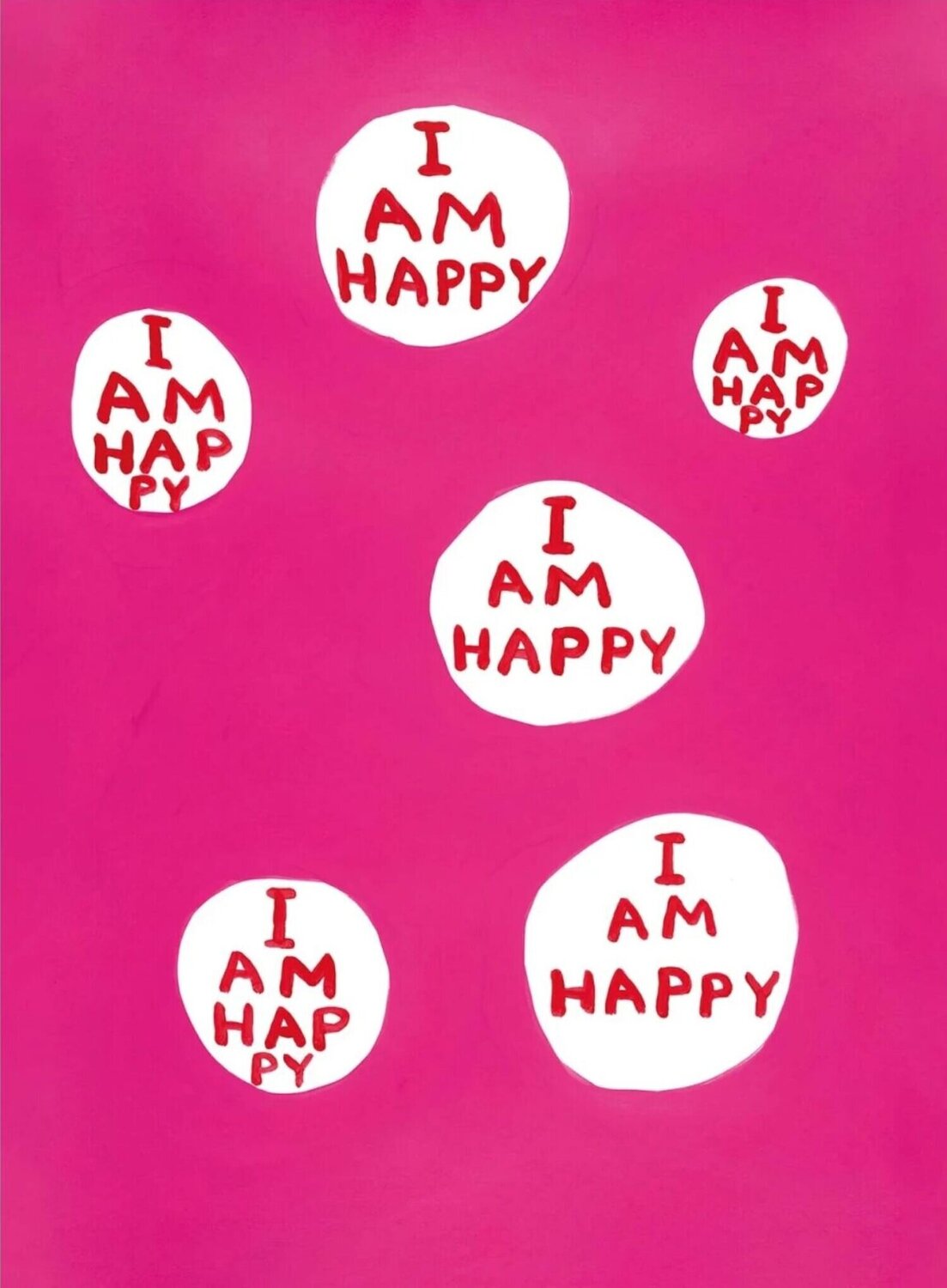 I am happy David Shrigley Afdruk te koop