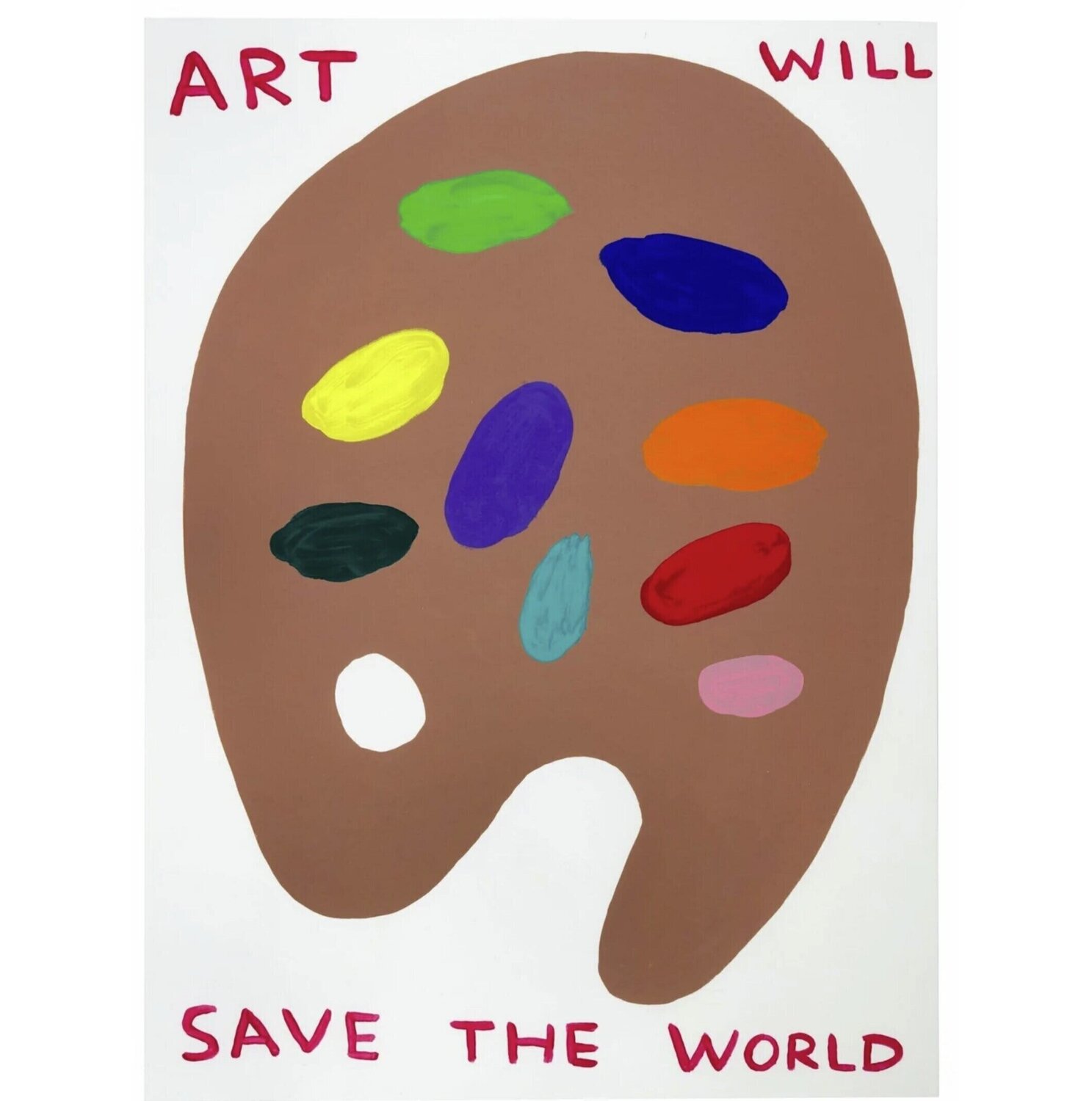 Art Will Save The World David Shrigley Stampa in vendita