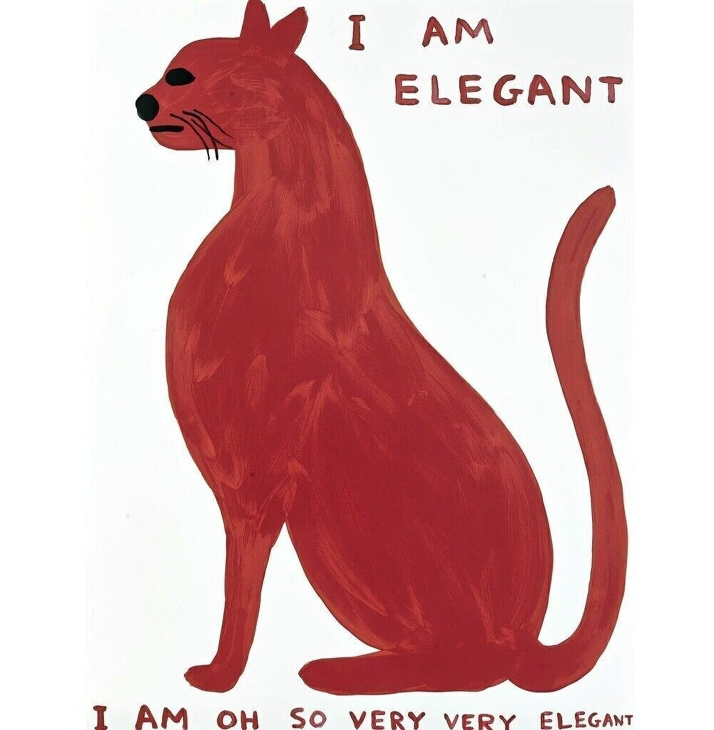 I Am So Elegant David Shrigley Stampa in vendita