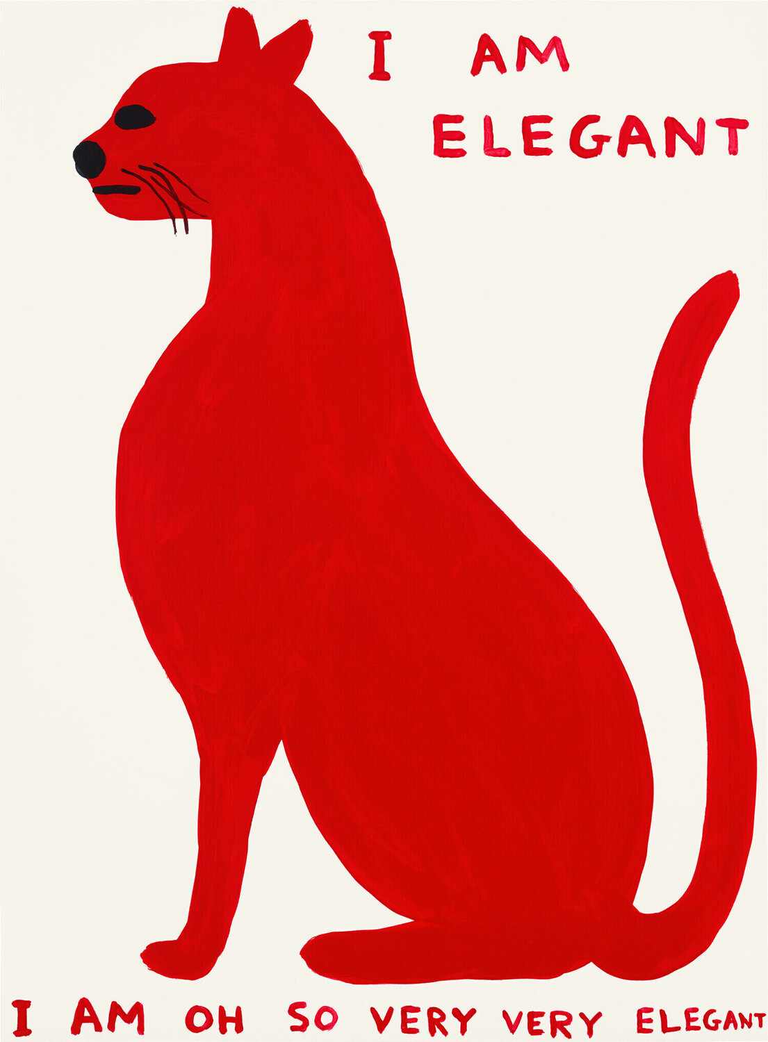 I Am Elegant David Shrigley Stampa in vendita
