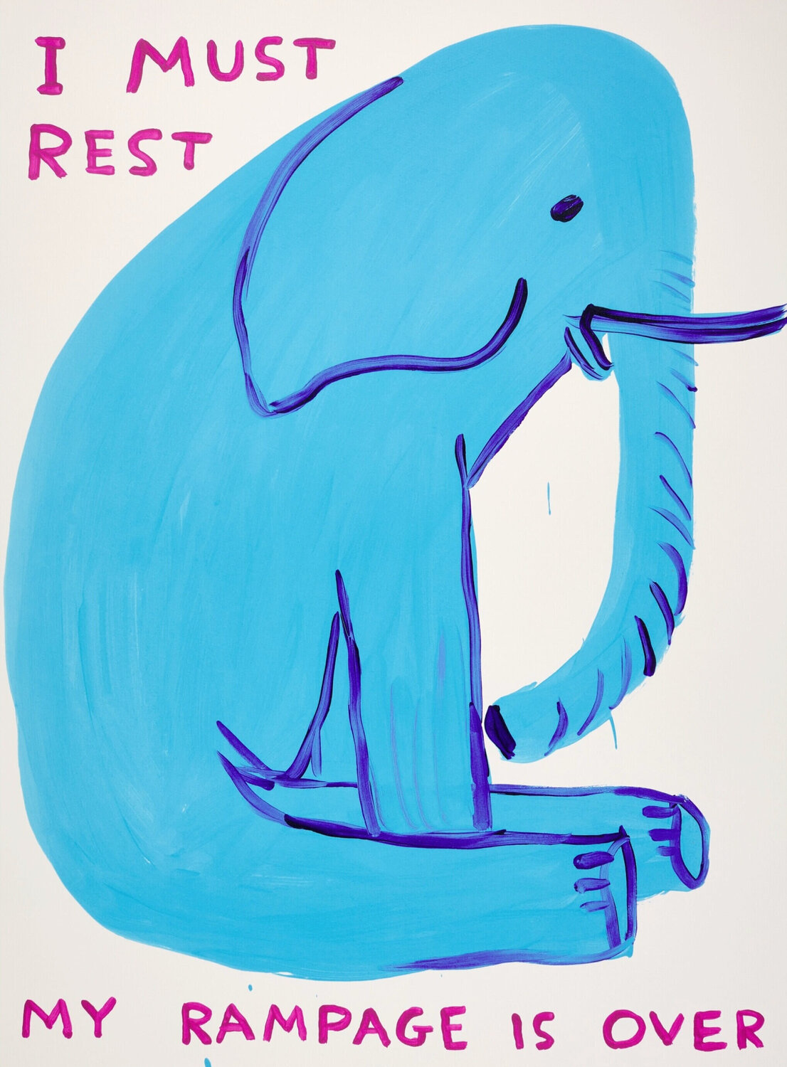 My Rampage Is Over David Shrigley Print for sale