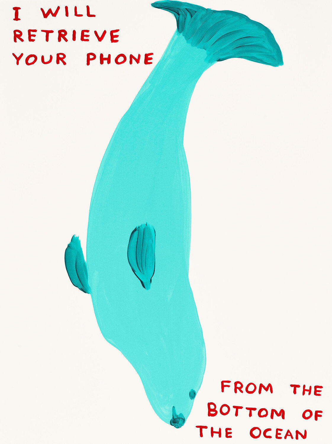 I Will Retrieve Your Phone David Shrigley Print for sale