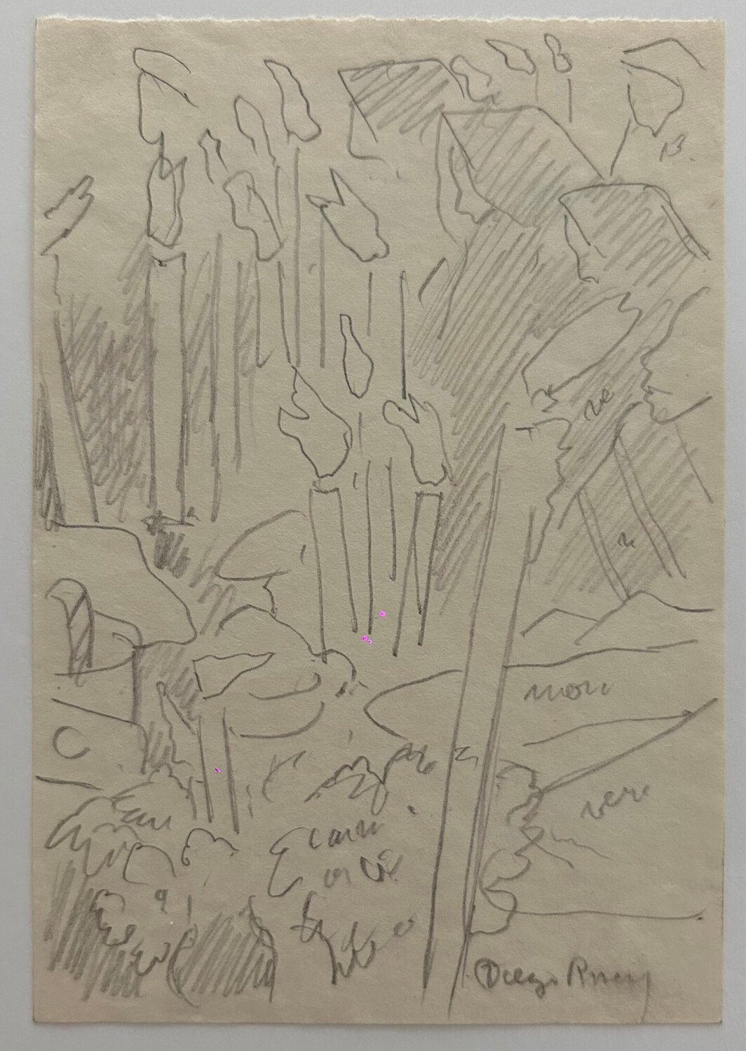 Representation de la noche de muertos en Janitzio Michoacan door Diego  Rivera (1957) : Werk op papier Potlood - Singulart, image size:1064x1500