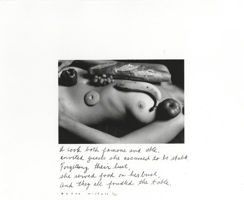 Esta with Fruit (Food Lust) de Duane Michals, Fotografía a la venta en Singulart