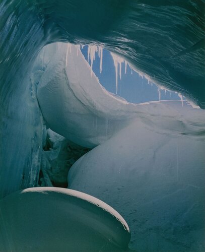 Ice Cave, Ross Island, Antarctica van Eliot Porter, Fotografie te koop op Singulart