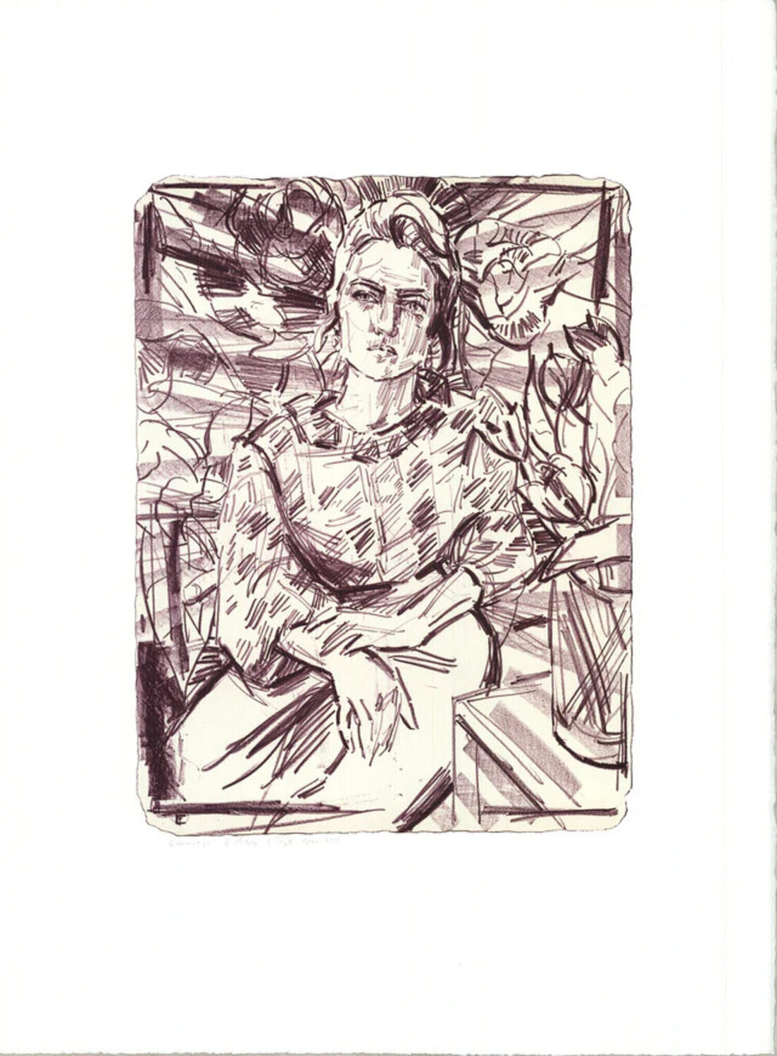 Emmelyn Butterfield-Rosen - Signed Elizabeth Peyton Print for sale
