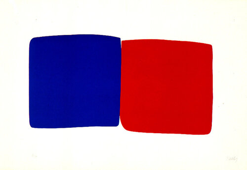 Dark Blue and Red (Bleu Foncé et Rouge) van Ellsworth Kelly, Afdruk te koop op Singulart