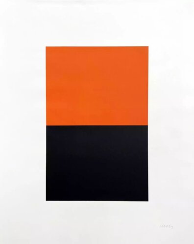 Untitled (Orange/Black) van Ellsworth Kelly, Afdruk te koop op Singulart