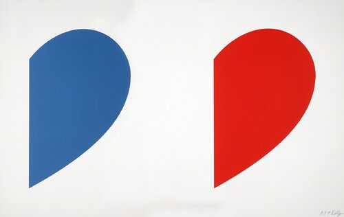 Blue Curve / Red Curve van Ellsworth Kelly, Afdruk te koop op Singulart