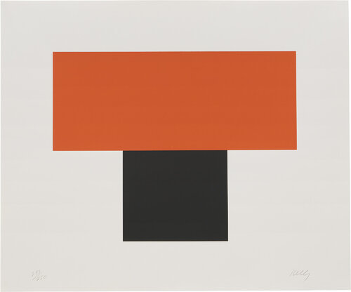 Red-Orange over Black van Ellsworth Kelly, Afdruk te koop op Singulart
