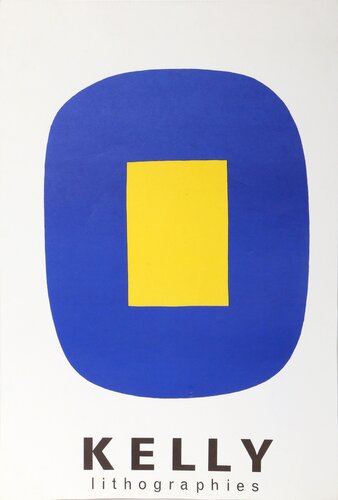 Jaune Sur Bleu by Ellsworth Kelly, Print for Sale on Singulart