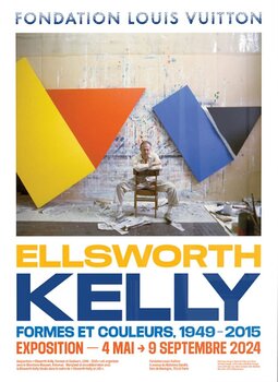 【日本未入荷】エルズワース・ケリー　エキシビジョンポスター　KELLY、ヴィトン 日本未入荷】エルズワース・ケリー エキシビジョンポスター