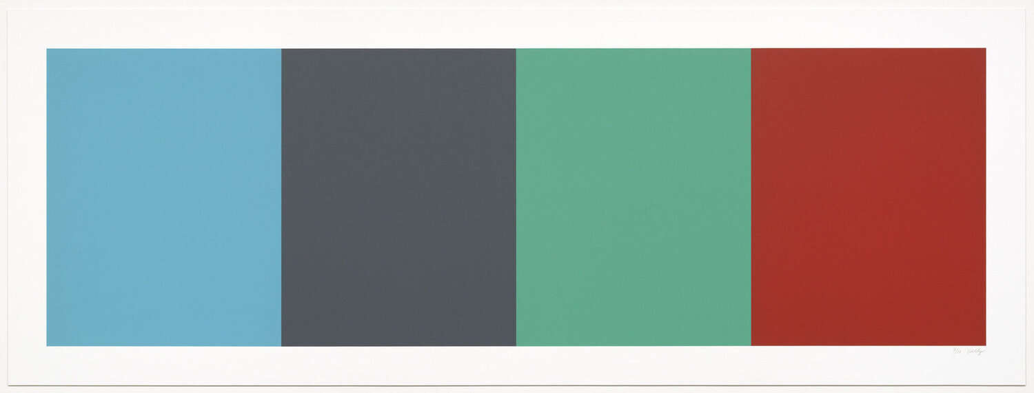 Blue Gray Green Red Ellsworth Kelly