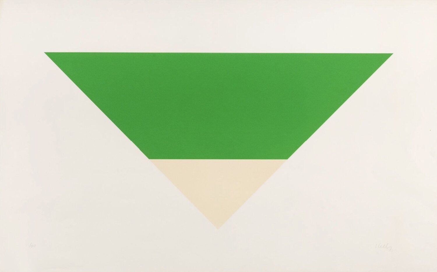 Green/White Ellsworth Kelly