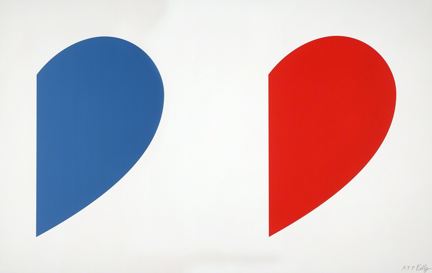 Blue Curve / Red Curve Ellsworth Kelly