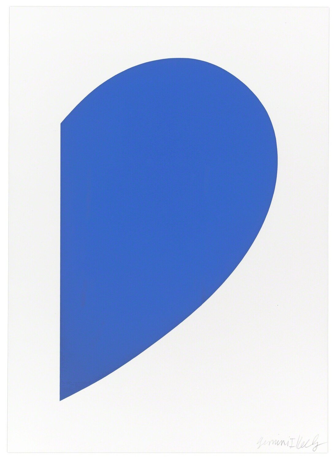 Small Blue Curve Ellsworth Kelly